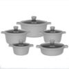 Made from high-quality aluminum with a premium non-stick coating, this cookware helps you prepare delicious meals while using less oil and makes cleaning quick and easy.