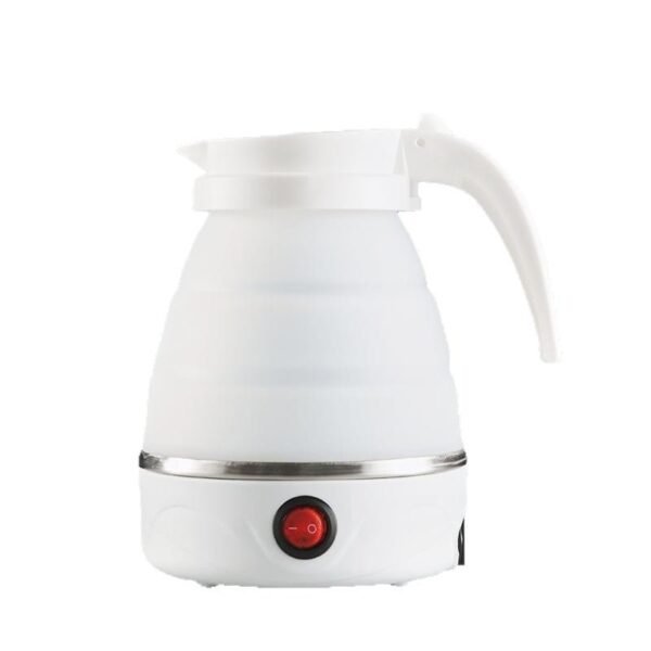 Apache portable collapsible 600ml electric travel kettle with foldable food-grade silicone body and stainless steel heating plate