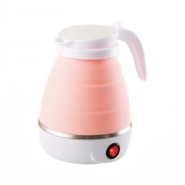 Apache portable collapsible 600ml electric travel kettle with foldable food-grade silicone body and stainless steel heating plate