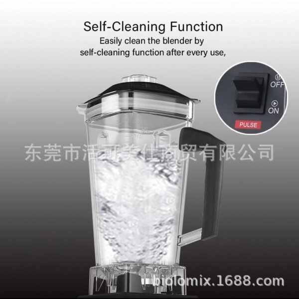 BioLoMix T5200 2200W high-performance blender with 2L BPA-free jar and six stainless steel blades