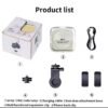 M11 rechargeable mini LED fill light with adjustable brightness for photography and video recording