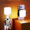 M11 rechargeable mini LED fill light with adjustable brightness for photography and video recording