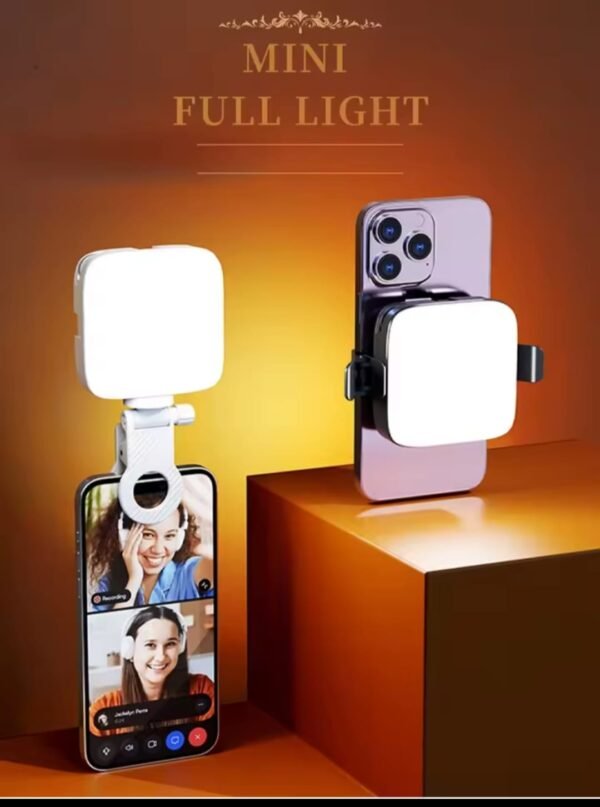 M11 rechargeable mini LED fill light with adjustable brightness for photography and video recording