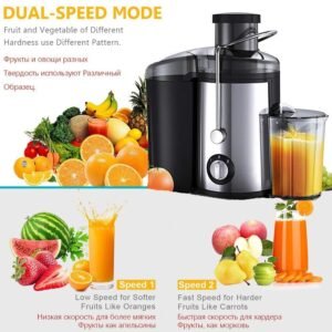 Manboro MBL-172 high-speed centrifugal juicer with stainless steel body