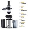 Manboro MBL-172 high-speed centrifugal juicer with stainless steel body
