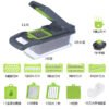 15-in-1 multifunctional vegetable cutter set with stainless steel blades and food container