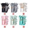 Premium 19-piece silicone kitchen utensil set with stainless steel knives, cutting board, and storage holder