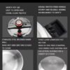 Premium stainless steel pressure cooker available in 8L and 10L capacities with secure locking lid