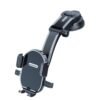 Waterfall automatic locking car phone holder with 360-degree rotating suction cup mount