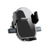 Waterfall automatic locking car phone holder with 360-degree rotating suction cup mount