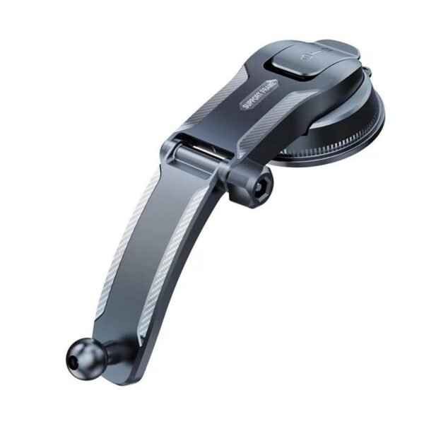 Waterfall automatic locking car phone holder with 360-degree rotating suction cup mount