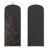 Wig storage bag with transparent window and hanging hook for wig organization