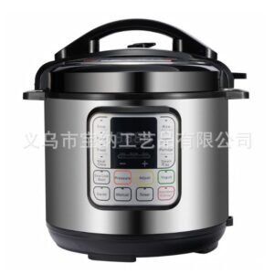 6L 16-in-1 electric pressure cooker with digital controls and stainless steel exterior