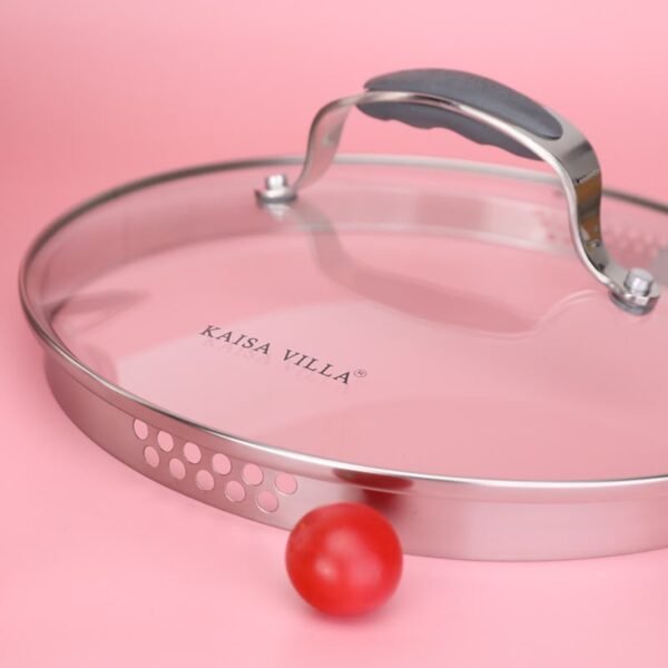 Kaisa Villa 6-piece 304 stainless-steel stockpot set with glass lids