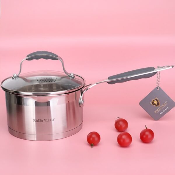 Kaisa Villa 6-piece 304 stainless-steel stockpot set with glass lids